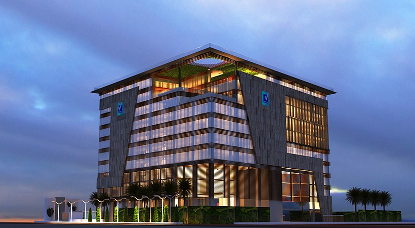 Vaishnavi Tech Square full view | Grade A Commercial Office Space is now availble to occupy at Iblur ORR, bengaluru